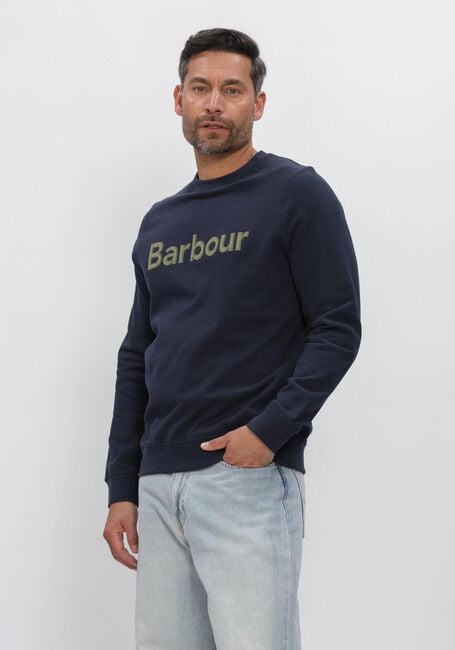 Dunkelblau BARBOUR Sweatshirt PIQUE APPLIQUE CREW - large