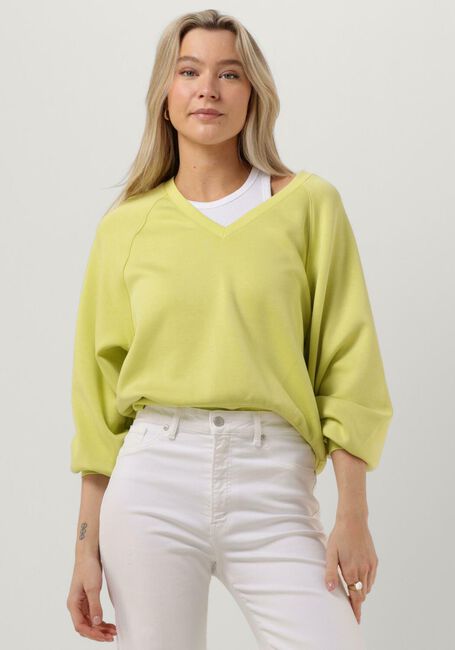 Gelbe MSCH COPENHAGEN Pullover NELINA IMA Q RAGLAN V NECK SWEATSHIRT - large
