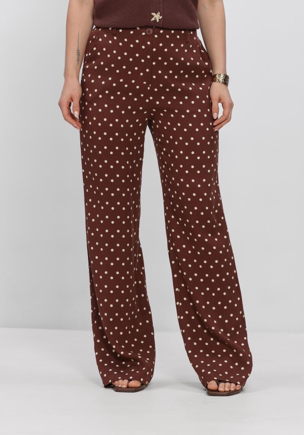 Braune YDENCE Hosen PANTS STACEY - large