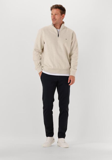 Ecru TOMMY HILFIGER Pullover ESSENTIAL FLEECE 1/4 ZIP - large