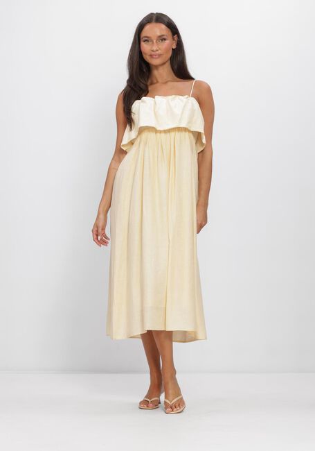 Gelbe SECOND FEMALE Kleider AIE DRESS - large