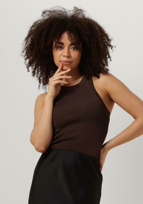 Braune NEO NOIR Top WILLY KNITTED TOP - large