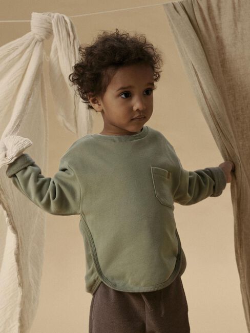 Gr&uuml;ne LIL' ATELIER Pullover NMMILONDON BO LS LOOSE SWEAT - large