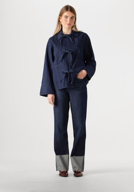 Dunkelblau NEO NOIR Blusen STARLIE STRIPE SHIRT - large