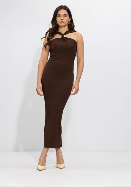 Braune NOTRE-V Maxikleid NV-HEIKE - large