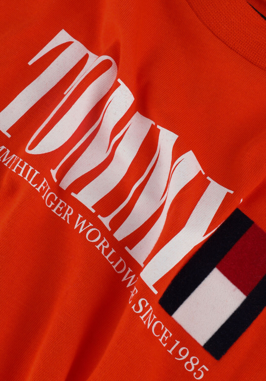 Orangene TOMMY HILFIGER Tops & T-shirts TOMMY GRAPHIC TEE L/S - large