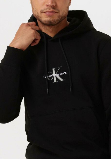 Schwarze CALVIN KLEIN Sweatshirt MONOGRAM LOGO HOODIE - large