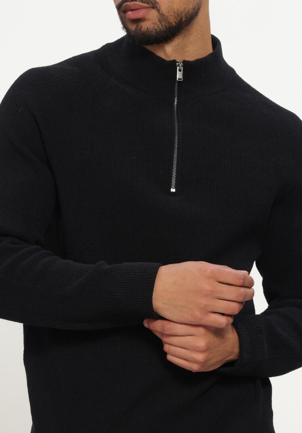 Schwarze JC RAGS Pullover PULLOVER HALF ZIP EMILE - large