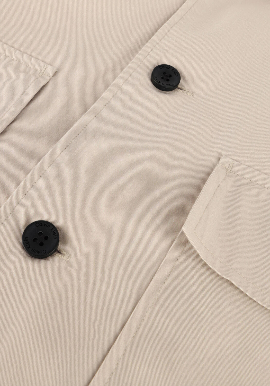 Beige CALVIN KLEIN Overshirt COTTON NYLON OVERSHIRT - large