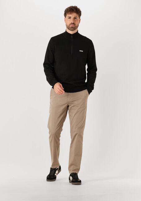 Schwarze BOSS GREEN Pullover KN_MOMENTUM-X QZ - large