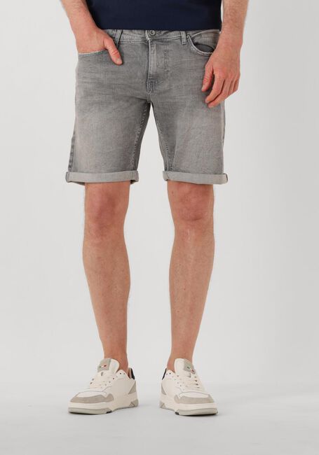 Graue PURE PATH Kurze Hosen THE STEVE SKINNY FIT DENIM SHORTS - large