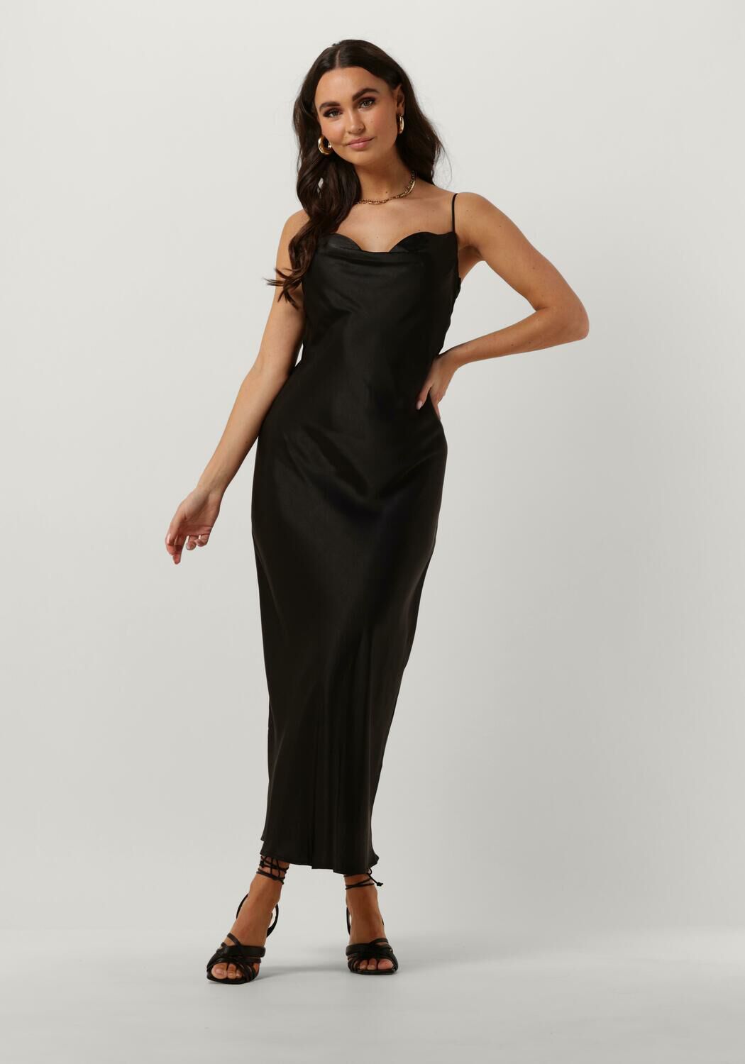 Satin strap dress on sale