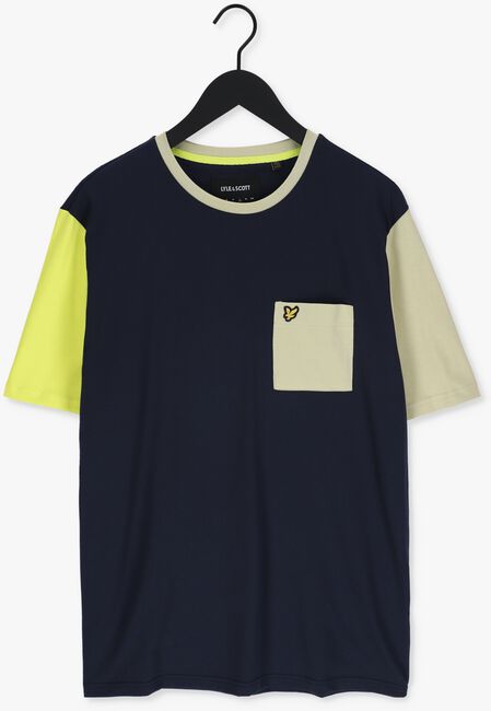 Dunkelblau LYLE & SCOTT T-shirt CONTRAST T-SHIRT - large