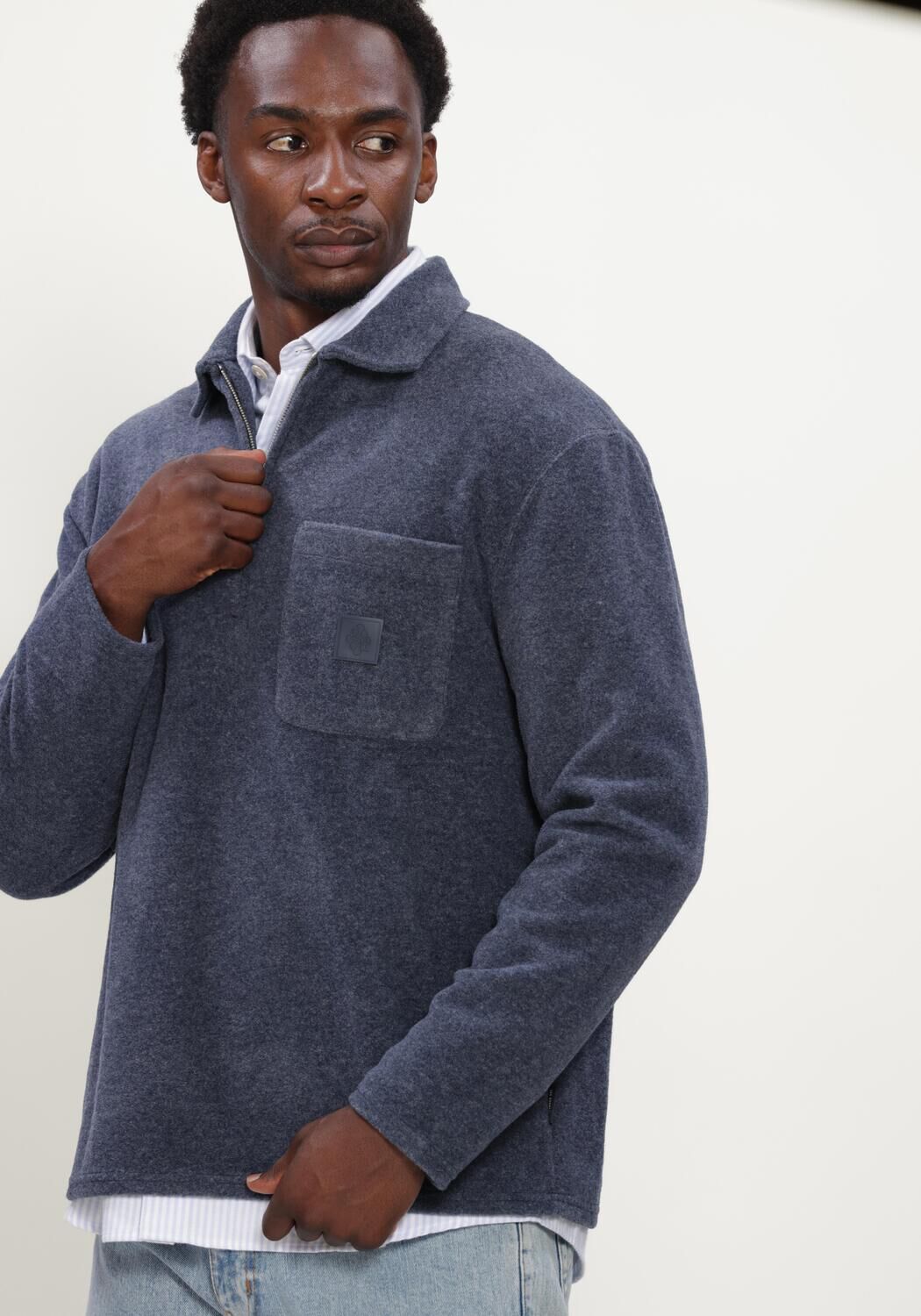 Dunkelblau THE GOODPEOPLE Pullover LEO - large