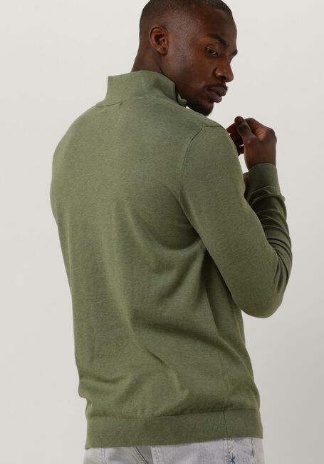 Grüne SELECTED HOMME Pullover SLHBERG HALF ZIP CARDIGAN NOOS - large