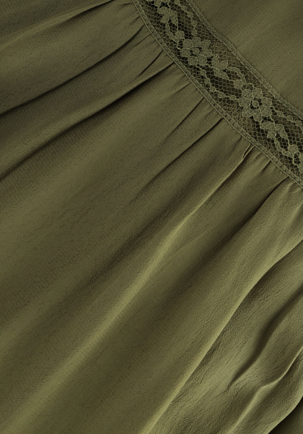 Olive SCOTCH & SODA Minikleid SMOCKED AND TIERED LONG SLEEVED DRESS - large