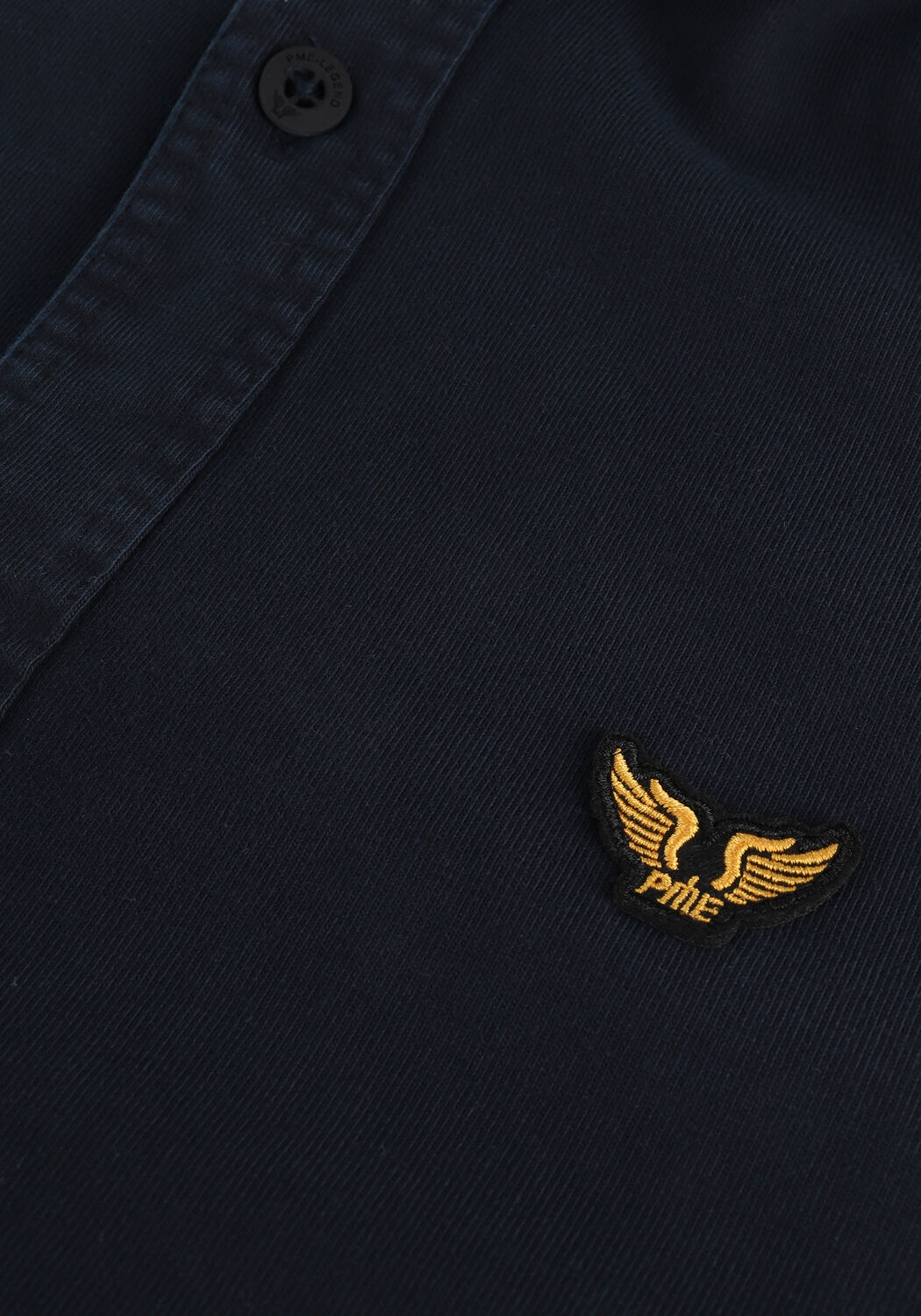 Dunkelblau PME LEGEND Casual-Oberhemd LONG SLEEVE SHIRT S.JERSEY GARMENT DYE - large