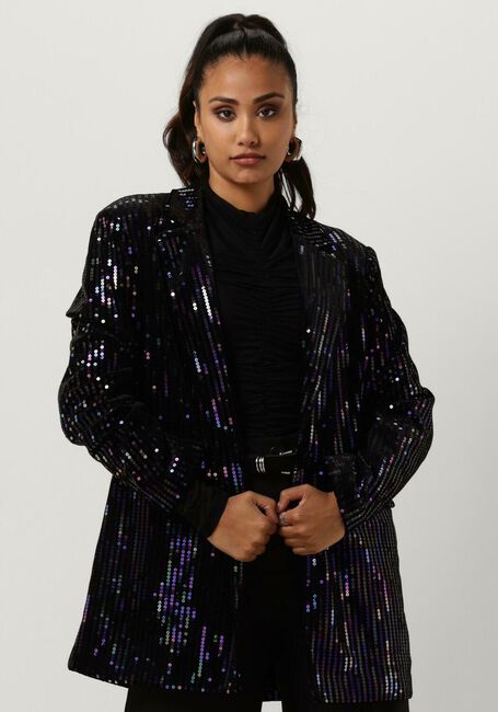 Schwarze Y.A.S. Blazer YASELIVA SEQUIN LS LONG BLAZER - large