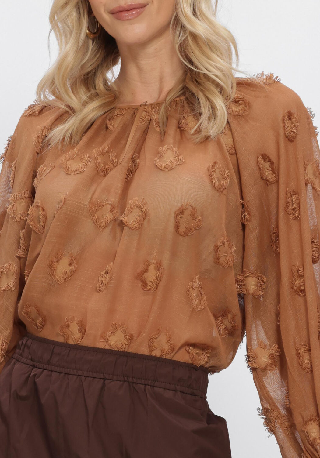 Braune SUMMUM Tops & T-shirts TOP 3D NEW - large