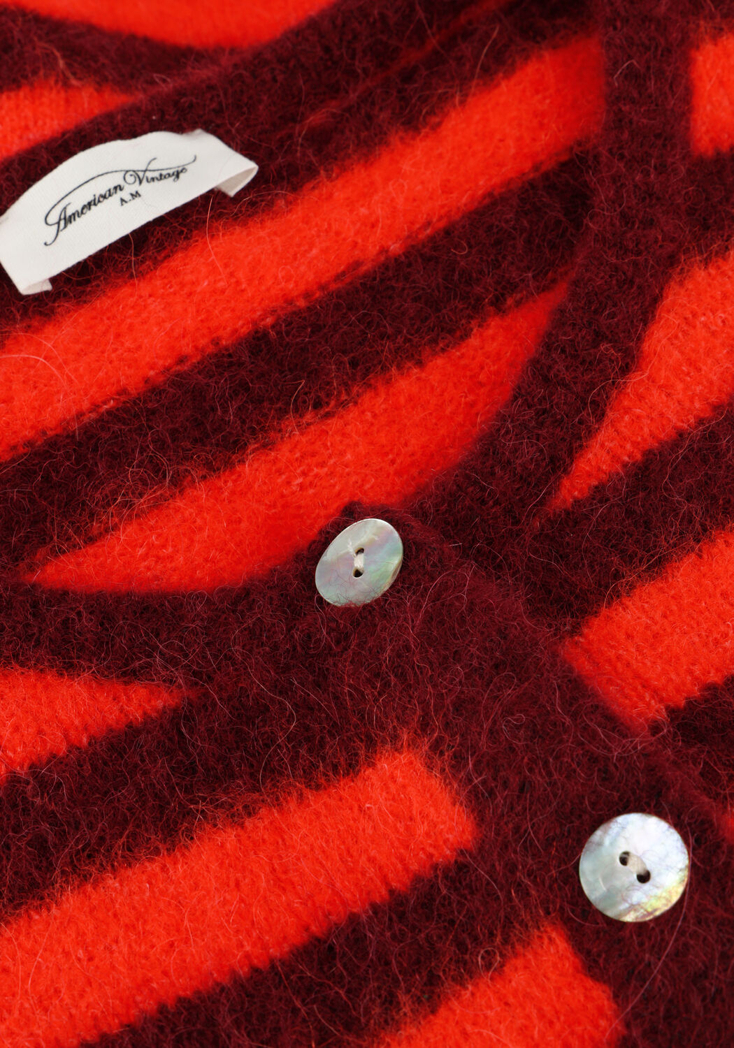 Bordeaux AMERICAN VINTAGE Strickjacke VITOW CARDIGAN - large