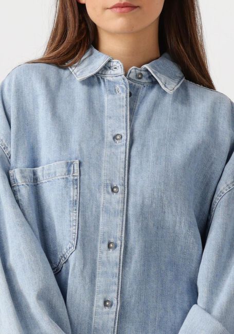 Blaue 7 FOR ALL MANKIND Minikleid OVERSHIRT DRESS - large