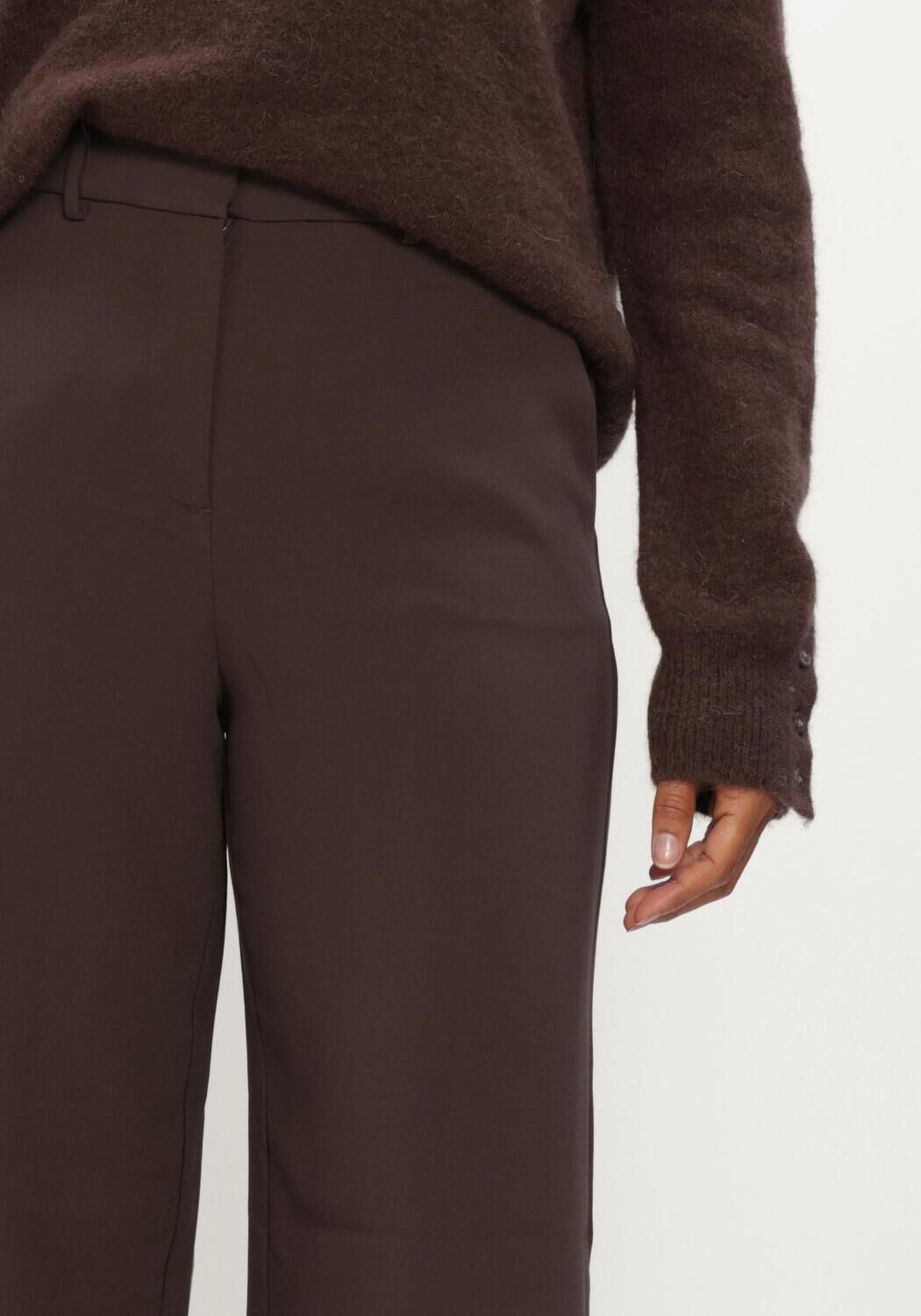 Braune MSCH COPENHAGEN Hose MSCHMACY MICHELLE HW WIDE PANTS REGULAR - large