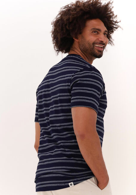 Dunkelblau ANERKJENDT T-shirt AKKIKKI CURVE STRIPE TEE - large