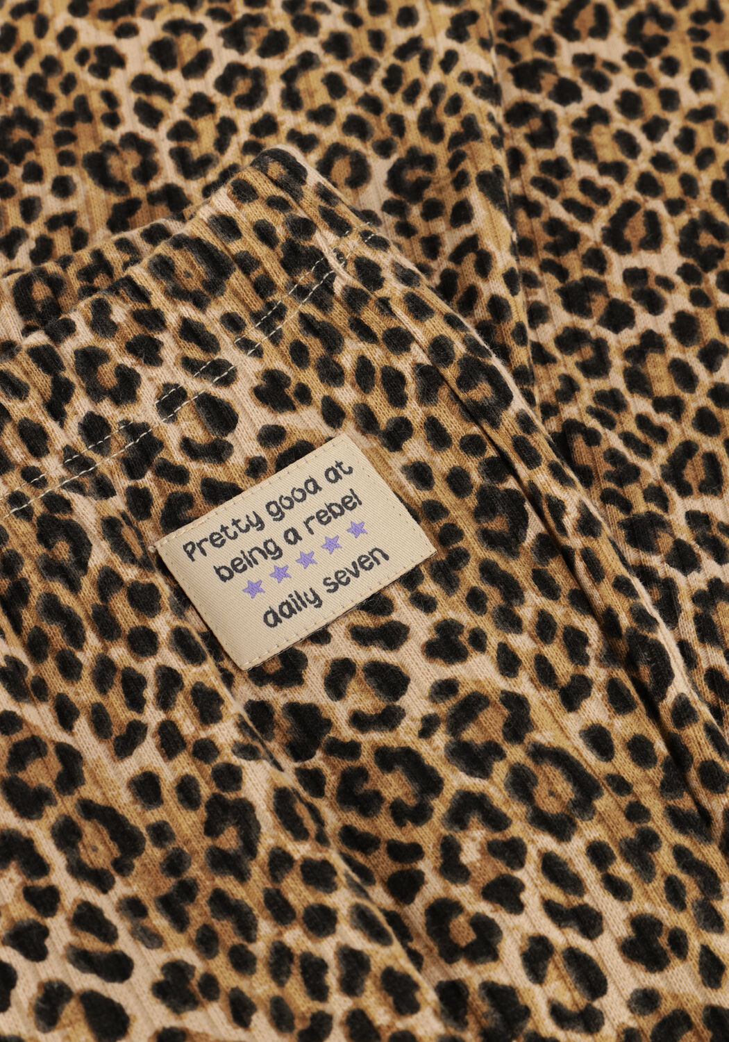 Braune DAILY7 Schlaghose ANIMAL FLARED PANTS - large