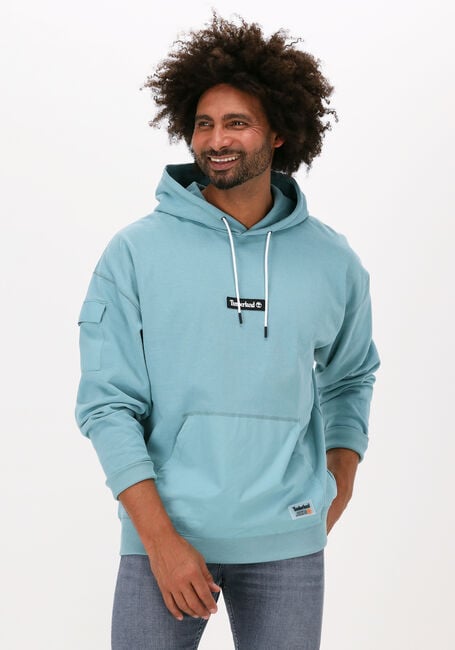 Hellblau TIMBERLAND Sweatshirt PU MIXED MEDIA HOODIE - large