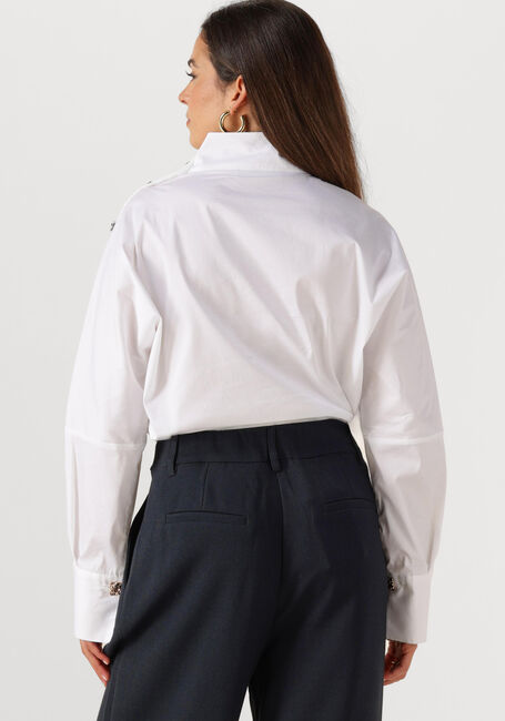Weiße CO'COUTURE Blusen SANNA ASYM BUTTON BLOUSE - large