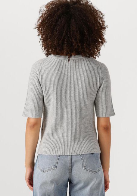 Graue OBJECT Pullover OBJELVA 2/4 RE O-NECK KNIT - large