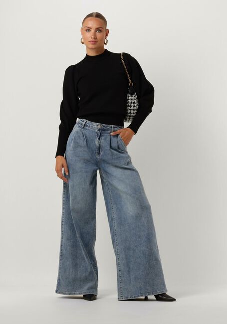 Schwarze JANICE Pullover TRUI GEBREID POF MOUW JAY - large