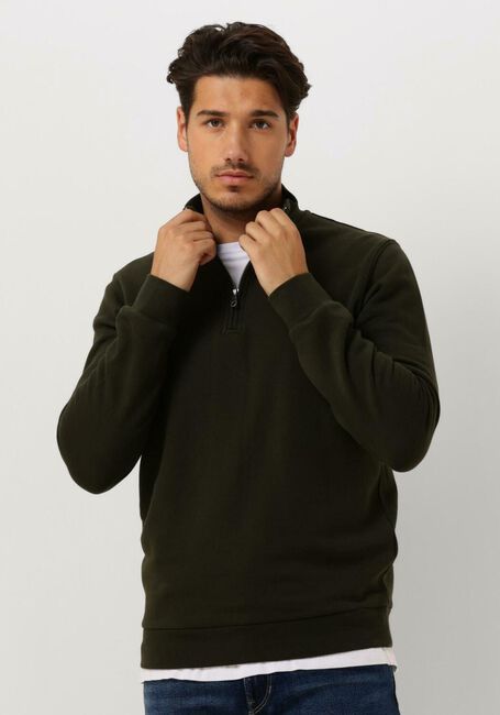 Grüne LYLE & SCOTT Pullover QUARTER ZIP SWEAT - large