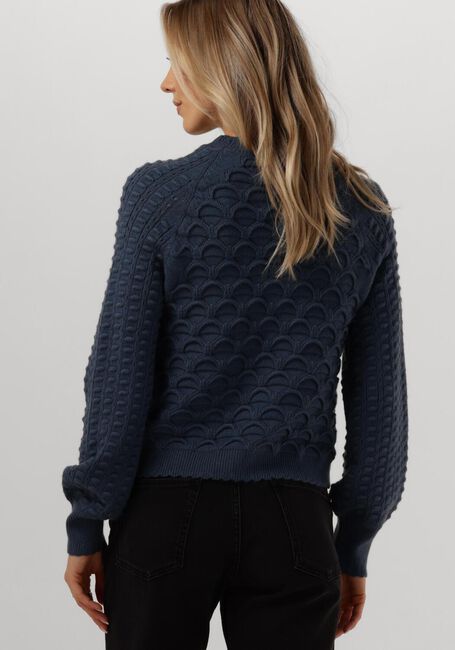 Blaue OBJECT Pullover OBJSIDA KNIT L/S RE PULLOVER - large