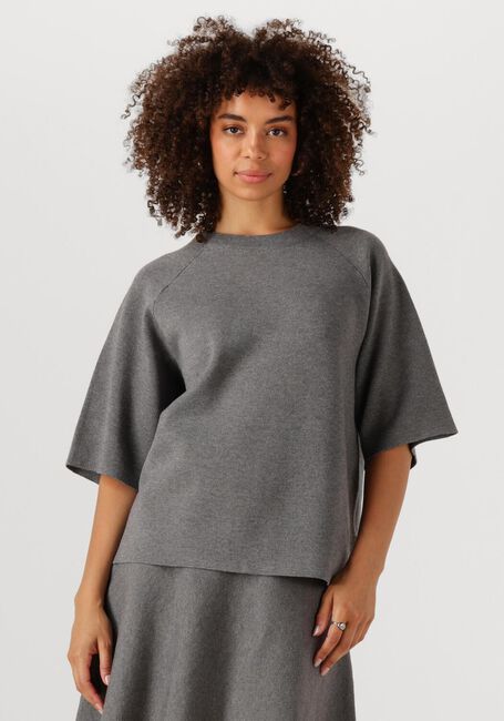 Graue OBJECT Pullover OBJREYNARD 2/4 KNIT PULLOVER - large