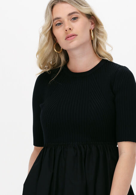 Schwarze GESTUZ Midikleid ABEL SS DRESS - large