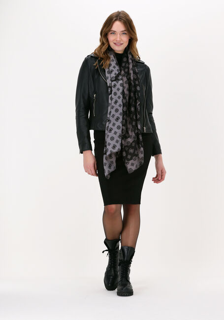 Schwarze GUESS Schal BEA PRINTED SCARF - large