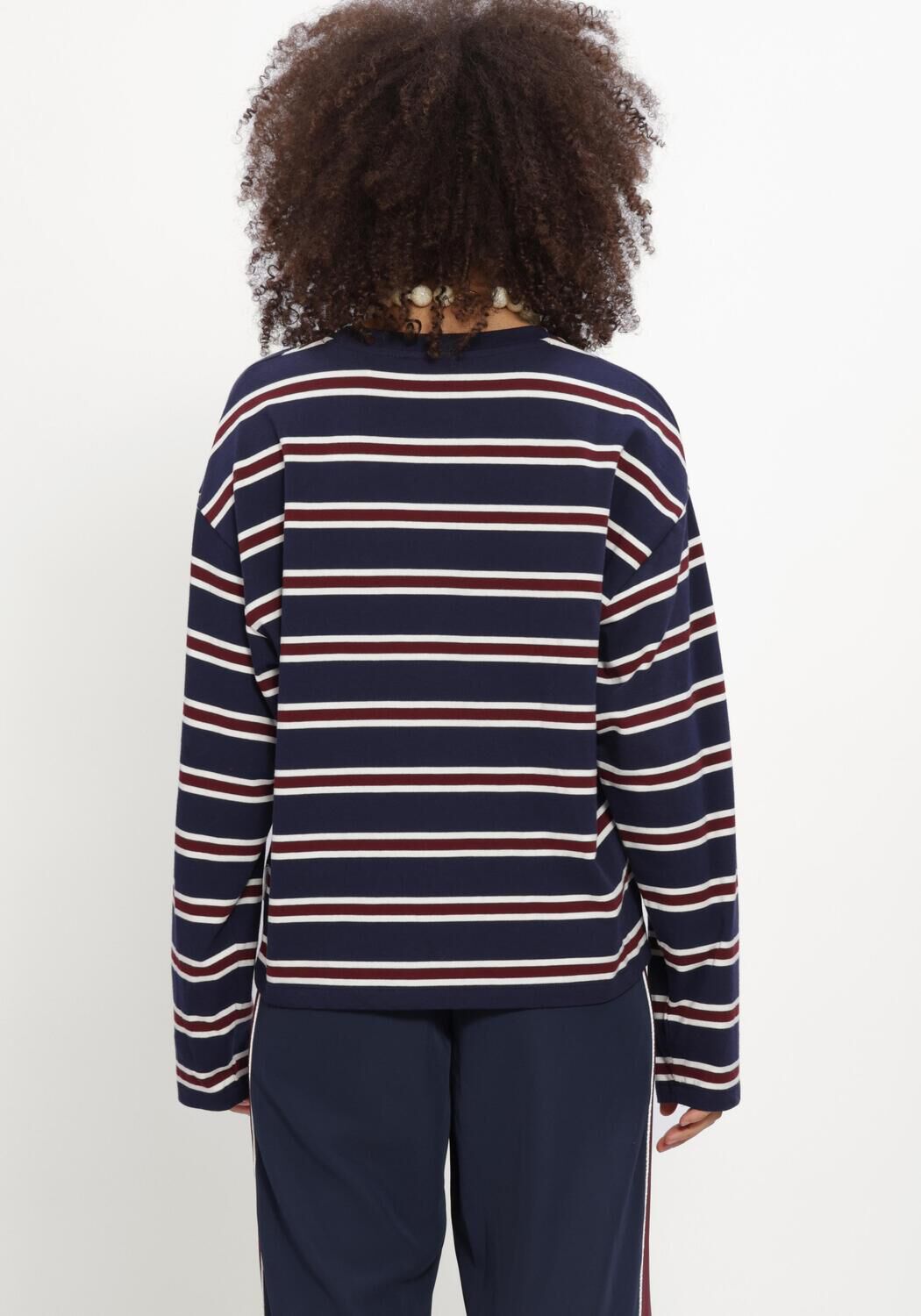 Dunkelblau CATWALK JUNKIE Top STRIPED LONG SLEEVE - large
