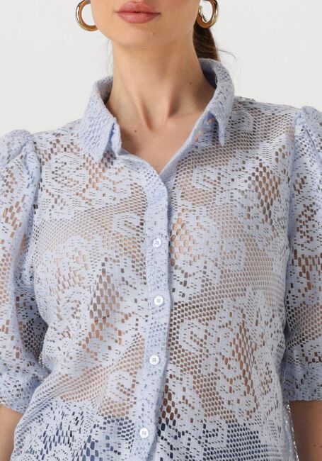 Hellblau LOLLYS LAUNDRY Blusen BONOLL SHIRT SS - large