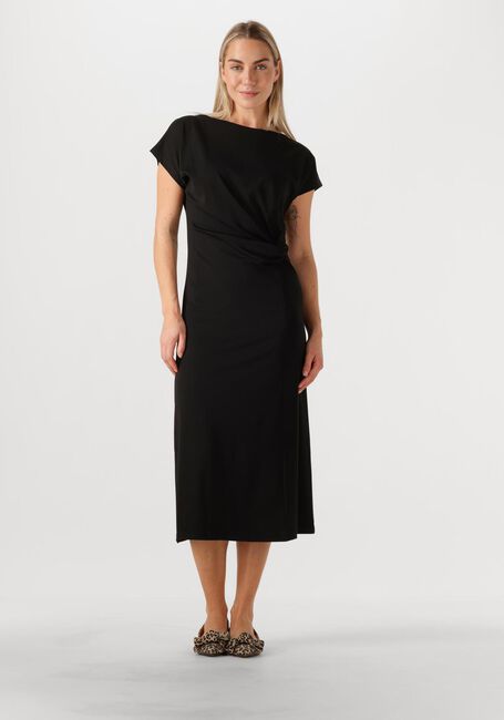 Schwarze KNIT-TED Midikleid ZWAAN - large