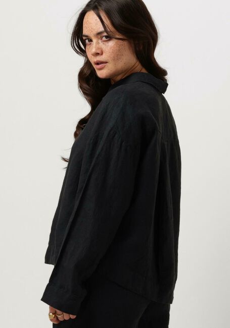 Schwarze SELECTED FEMME Blusen SLFLINNIE S LINEN SHIRT - large