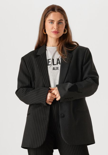 Schwarze ALIX THE LABEL Blazer LADIES WOVEN MIX SUIT BLAZER - large