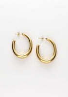 Goldfarbig NOTRE-V Ohrringe OORBELLEN GROOT MAT - medium