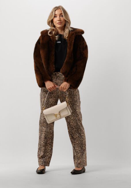 Braune SILVIAN HEACH Fake-Fur-Jack GPA24104PL - large