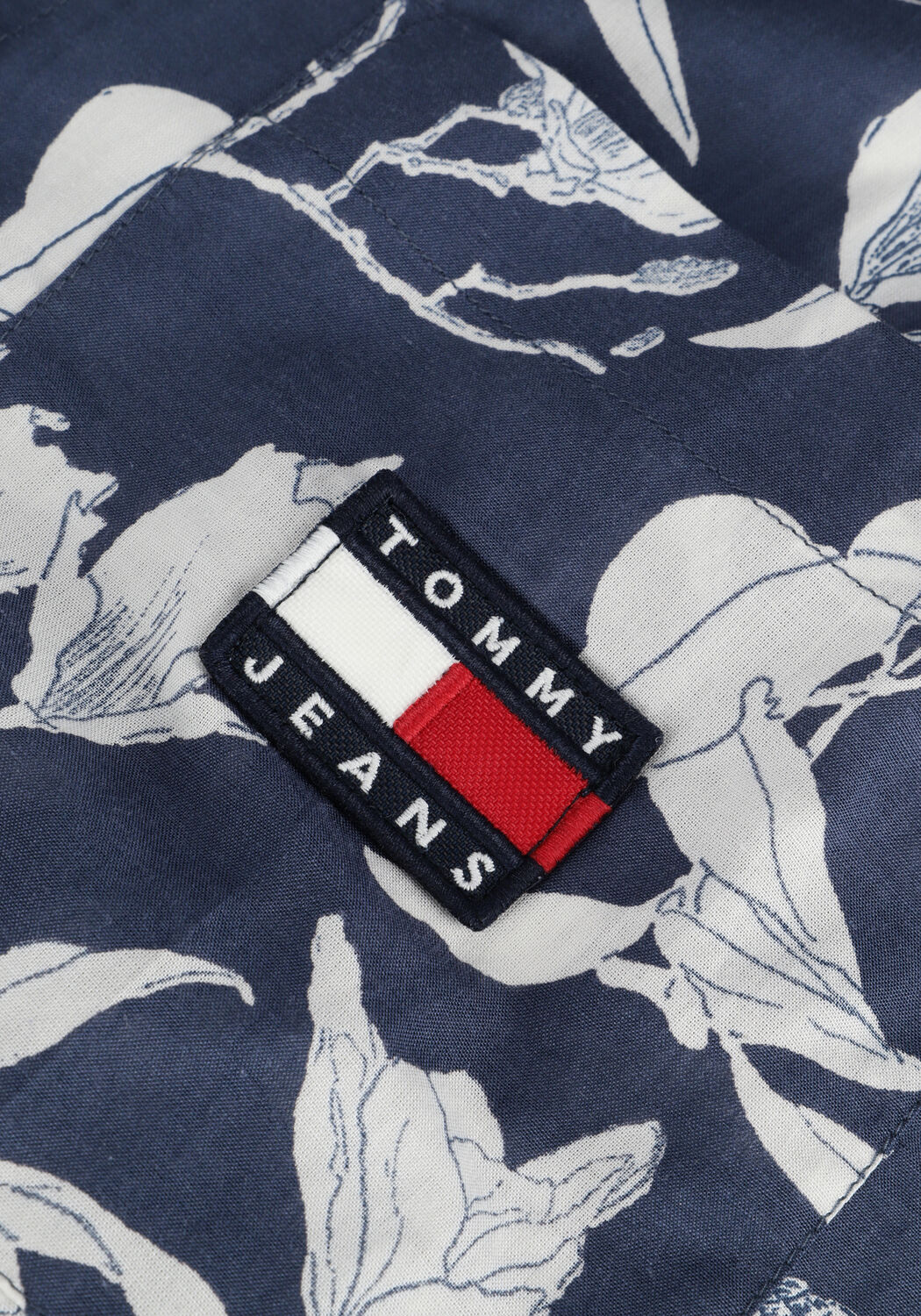 Dunkelblau TOMMY JEANS Minikleid TJW AOP SHIRT DRESS - large