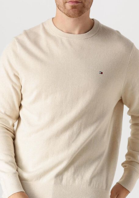 Beige TOMMY HILFIGER Pullover PIMA ORG CTN CASHMERE CREW NECK - large