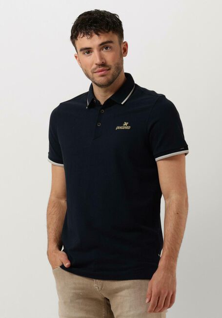 Dunkelblau VANGUARD Polo-Shirt SHORT SLEEVE POLO COTTON POLY WAFFLE STRUCTURE - large