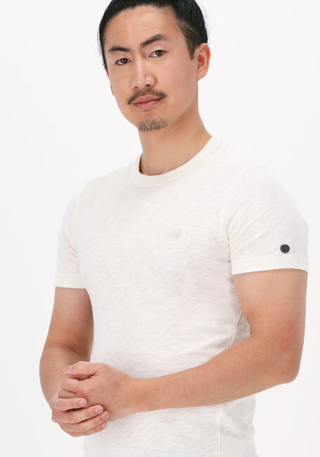 Weiße CAST IRON T-shirt SHORT SLEEVE R-NECK ORGANIC COTTON SLUB ESSENTIAL - large
