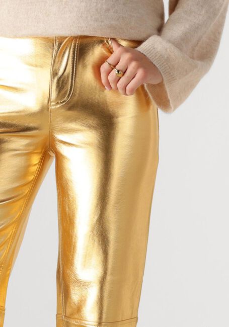 Goldfarbene EDITED Weite Hose OONA TROUSERS - large