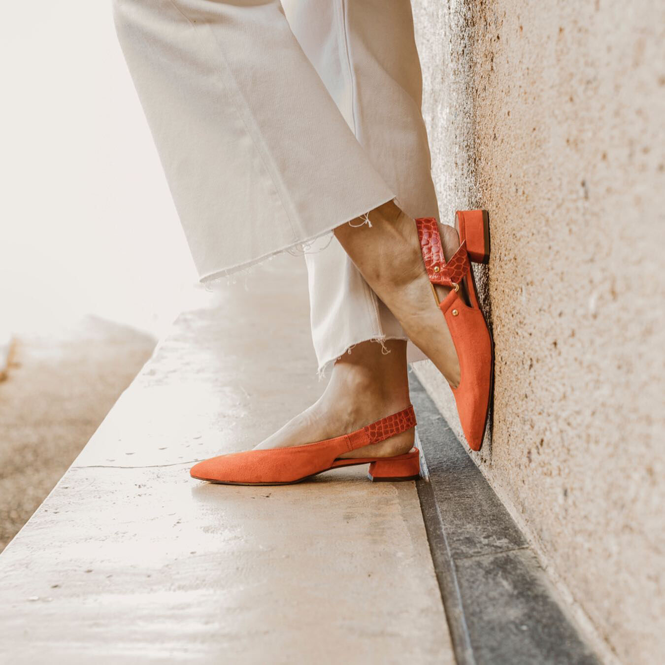 Orangene MARIPE Slingbacks 30314 - large